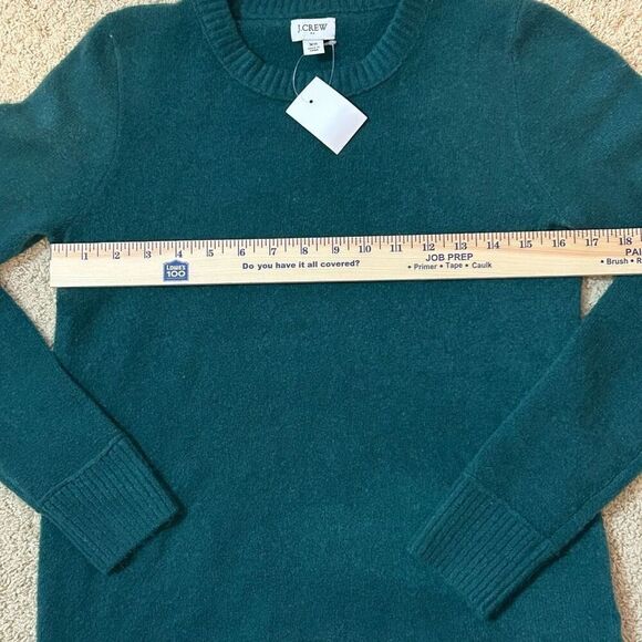 J. Crew Factory green crewneck wool blend sweater size XS NEW‎ - Picture 6 of 7